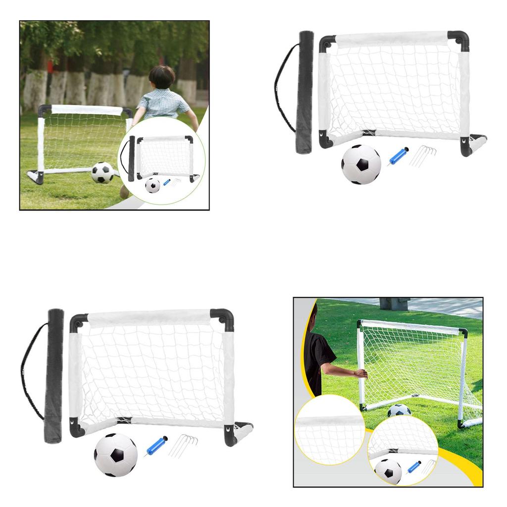 Portable Kids Soccer Goal Nets Practice with Ball Kindergarten S