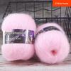 Silk Angora Mohair Fine Wool Yarn - 42g for Crochet Shawls, Scarves, Neck Warmers, and Sweaters.