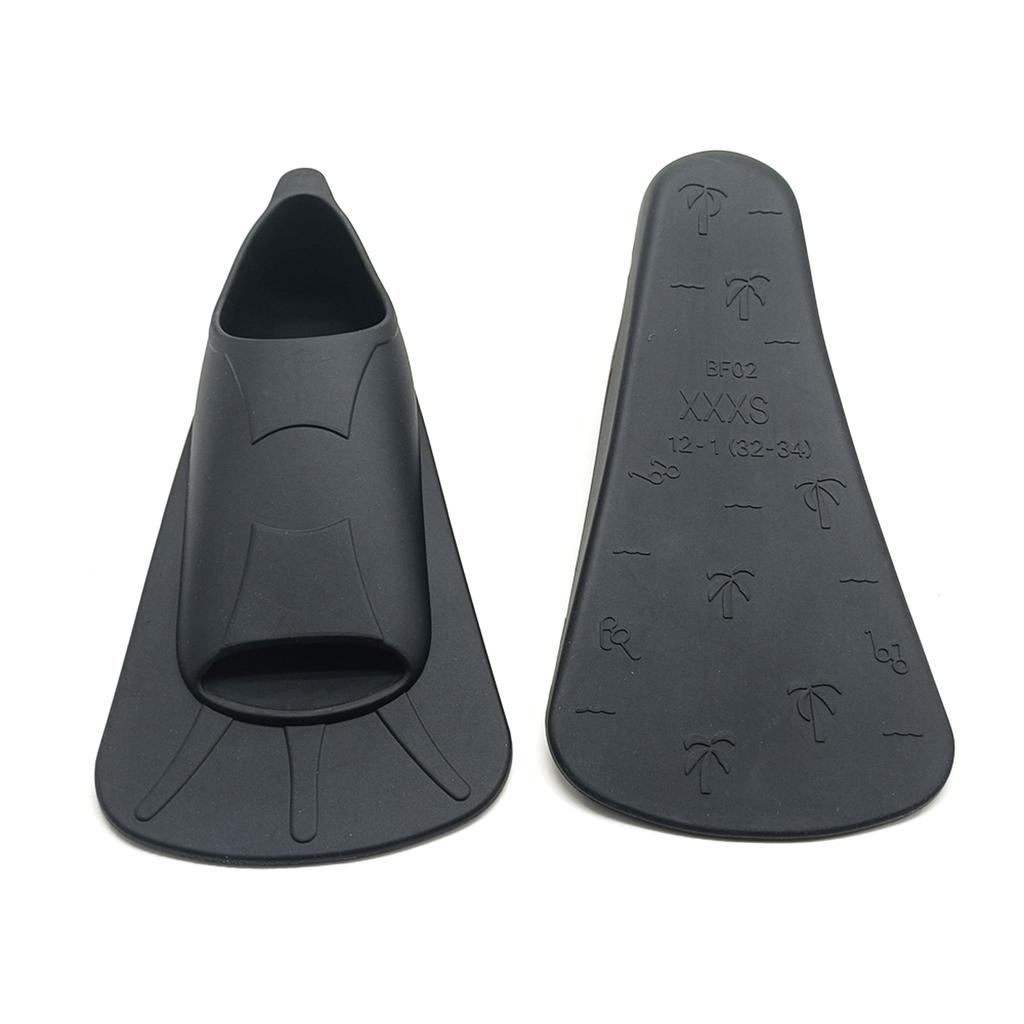 Silicone Swimming Training Fins Swim Flippers Travel Size Short Fins for Snorkeling Diving Pool Man Women Kid Travel