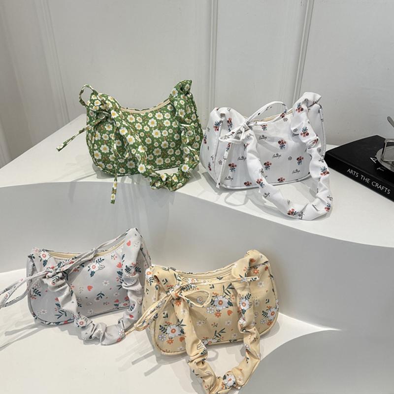 Fashionable Floral Minimalist Underarm Bag Shoulder Bag Japanese Handbag