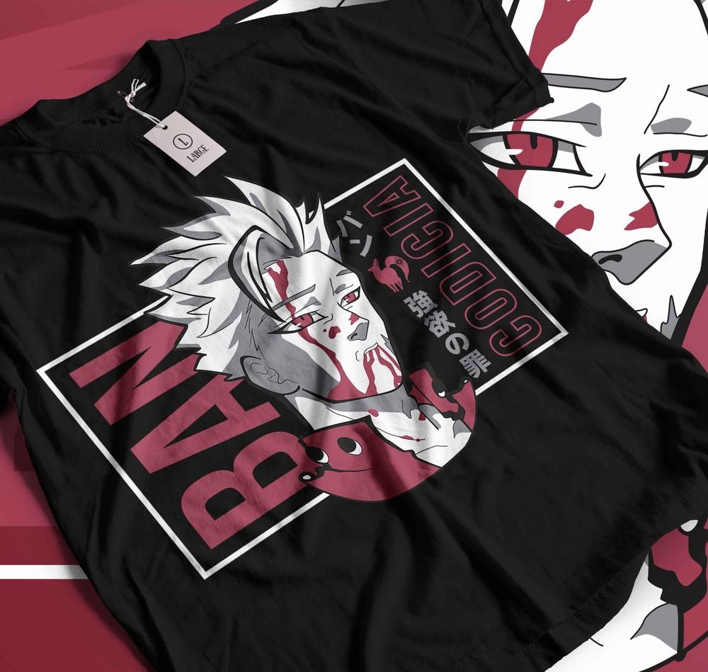 

The Seven Deadly Sins Shirt,Nanatsu No Taizai Anime New Unisex T-shirt 140 4XL