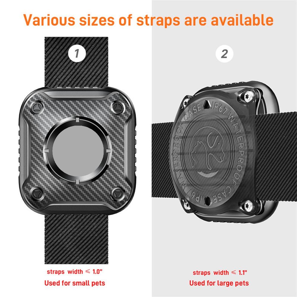 For Apple AirTag Anti-lost Dog Collar Holder Case Lightweight Portable Pet Tracker Cover for AirTag Protective Shell Accessories