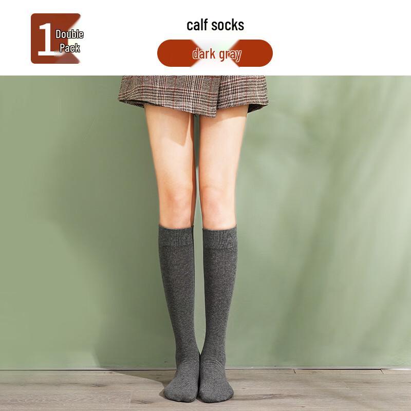 LangSha Women s Japanese Style Mid-Calf & Over-Knee Socks (2 Pairs)