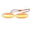 1 par dynamisk LED sideblinklys for bil til Toyota Yaris COROLLA Auris Mk1 E15 RAV4 Mk3 Etios Rullende blinklys