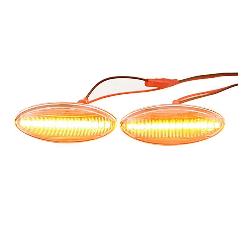 1 par dynamisk LED sideblinklys for bil til Toyota Yaris COROLLA Auris Mk1 E15 RAV4 Mk3 Etios Rullende blinklys