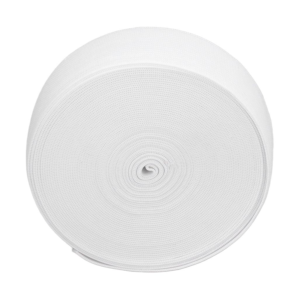 White Thick Elastic Band 10 Yards 3.5cm Thicken Elastic Band Flat Elastic Reusable Waistband Elastic for DIY Clothing