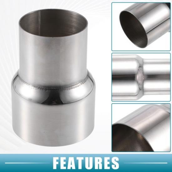 Car Exhaust Pipe Adapter Reducer Connector 225" ID To 3" OD (Set of 2)