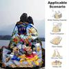 1pc, Halloween at Porto Paradiso Home Décor Blankets, Soft Flannel Throw Blanket, Gift for Bedroom, Living Room, Travel