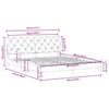 Bed Frame without Mattress Dark Grey 180 x 200 cm Velvet