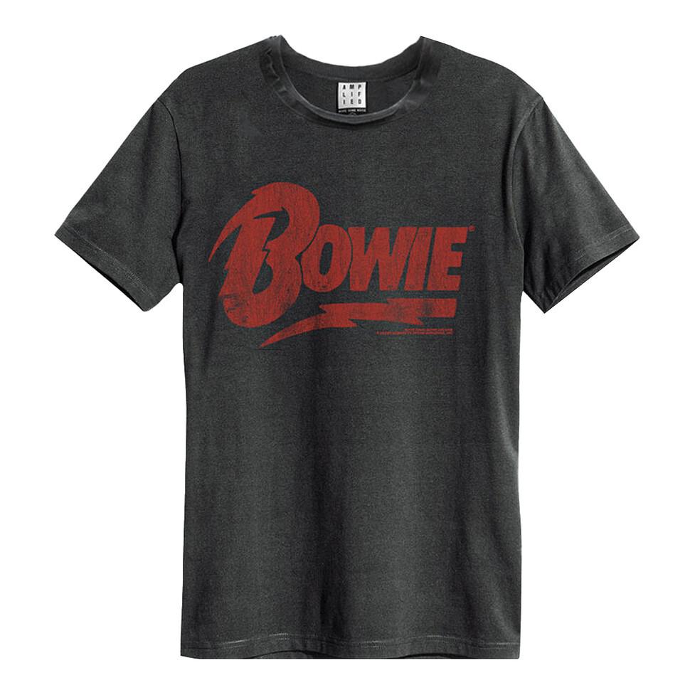 David Bowie Charcoal Logo T-Shirt S