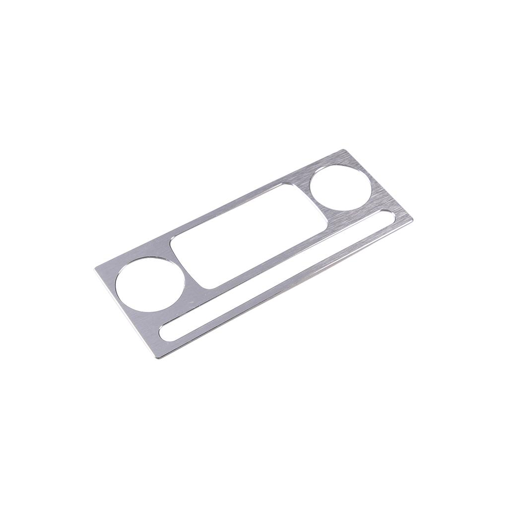 Pro Hummer H2 2003-2009 Hliníková slitina Stříbrná Auto Auto Klimatizace Ovládací tlačítko Panel Obložení Kryt auto