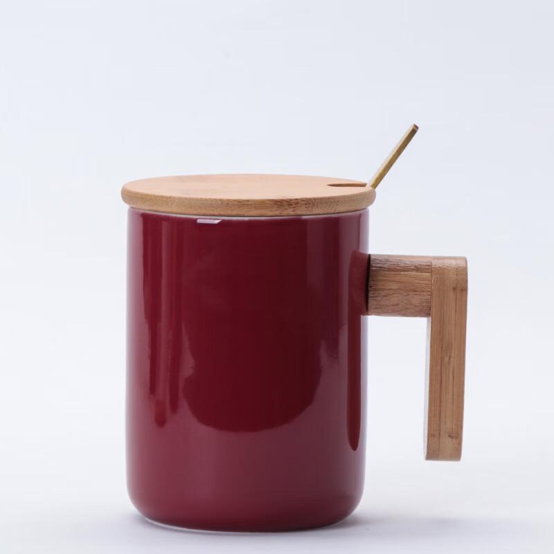 Duo Li Ceramic Mug with Wooden Handle