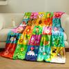 The Pattern Features Alphabet Letters Paired with Illustrated Animals. for All Seasons Blanket Lunch Break Throw Gift