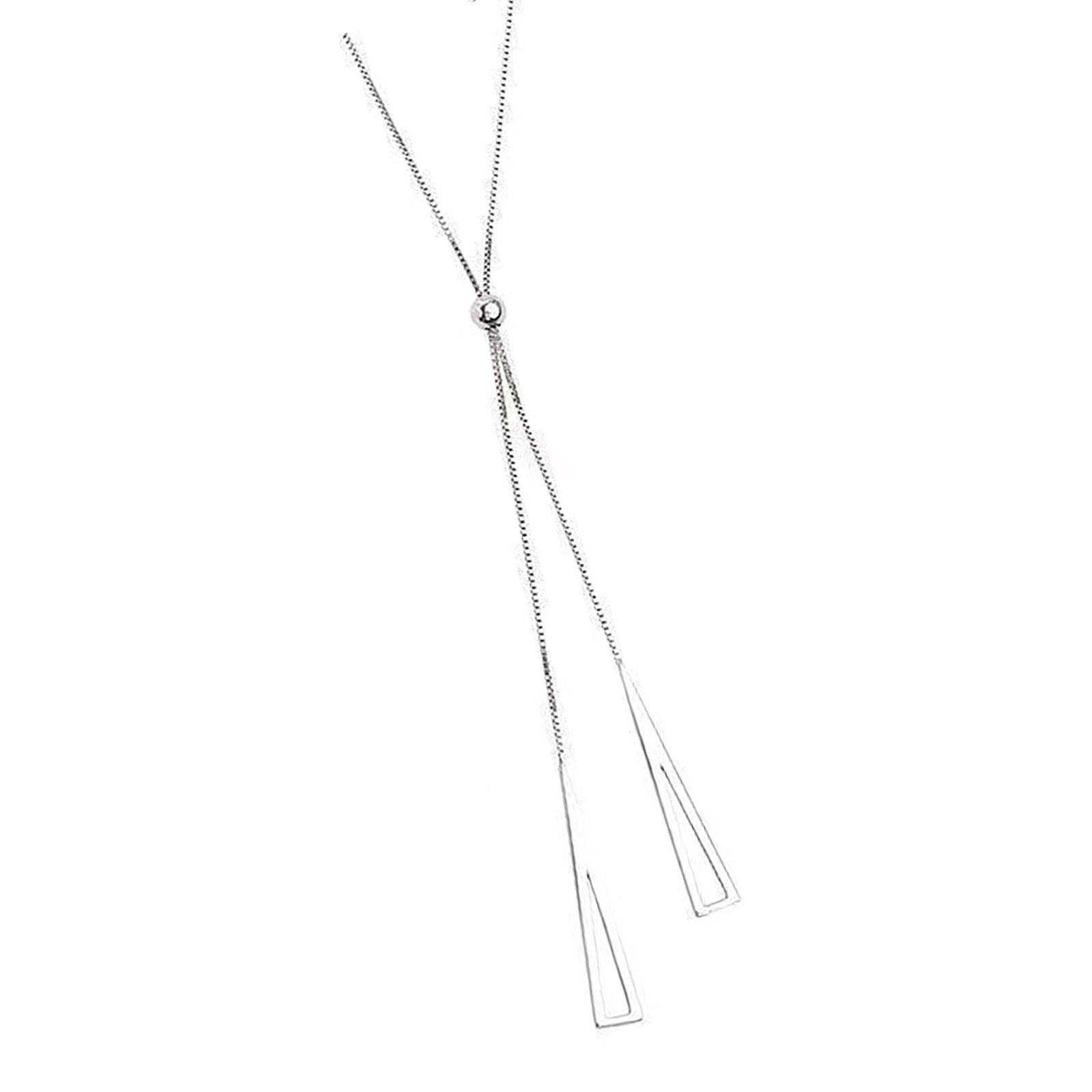 

Стильное двухслойное ожерелье в тон, портативный ювелирный аксессуар для повседневной носки и формальных мероприятий. серебряный