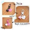 Halloween Cute Ghost Key Chain Cartoon Doll Pendant Love Key Ring Backpack Charms Car Decoration Bag Accessories