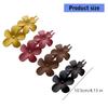 Elegant Matte Flower Hair Barrettes with Strong Clasp Secure Hair Gripper for Various Hairstyle Women Accessory