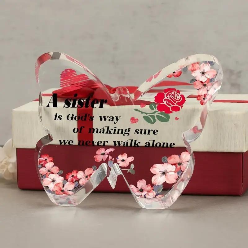 2D Flat Acrylic Butterfly Decoration, Fun and Suitable for Home, Living Room, Caf É, Garden, Garage, Holiday Bathroom, Office, Bakery M