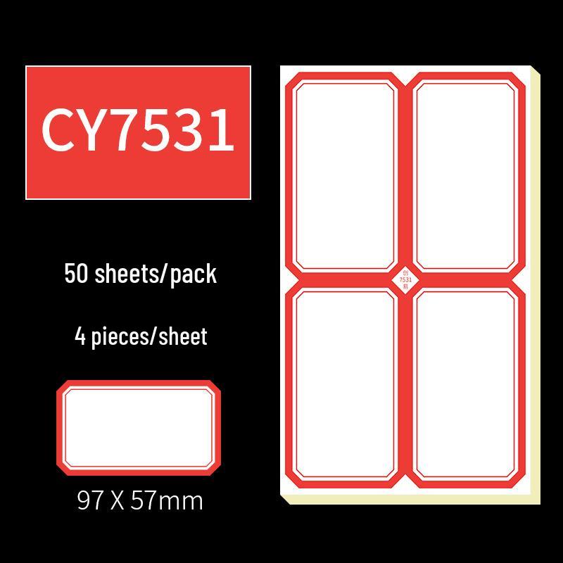 Handwritten Self-Adhesive Label Stickers for Office and Memo Marking