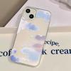 ins wind blue cloud for iPhone17ProMax mobile phone case 16 Apple 15/14 matte 17 large hole 13