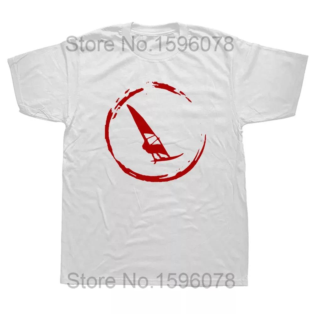 Windsurfen Windsurfen Surfen Surf Baumwolle Kurzarm Lustiges T-Shirt Grafik Harajuku Hip Hop T-Shirt Streetwear
