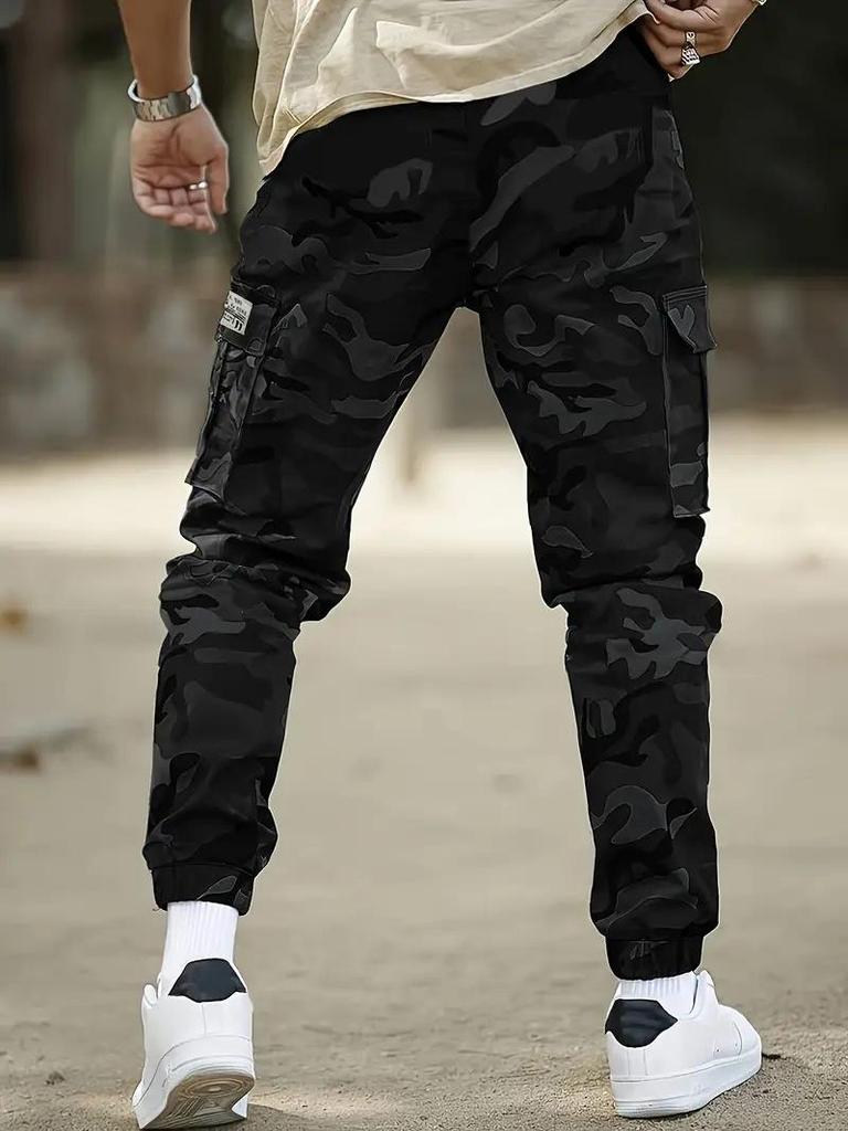 Men's 2025 Camouflage Joggers: Trendy Casual Work Pants for Spring and Autumn