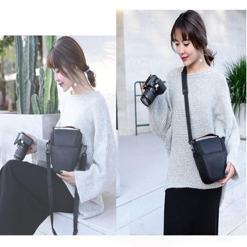 Lightweight Camera Shoulder Bag for Travel Waterproof Nylon  Storage With Adjustable Strap for Outdoor Photographers