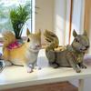 Resin Squirrel Desktop Organizer Decorative Figurine Home Office EntrywayStyle Craft Gift