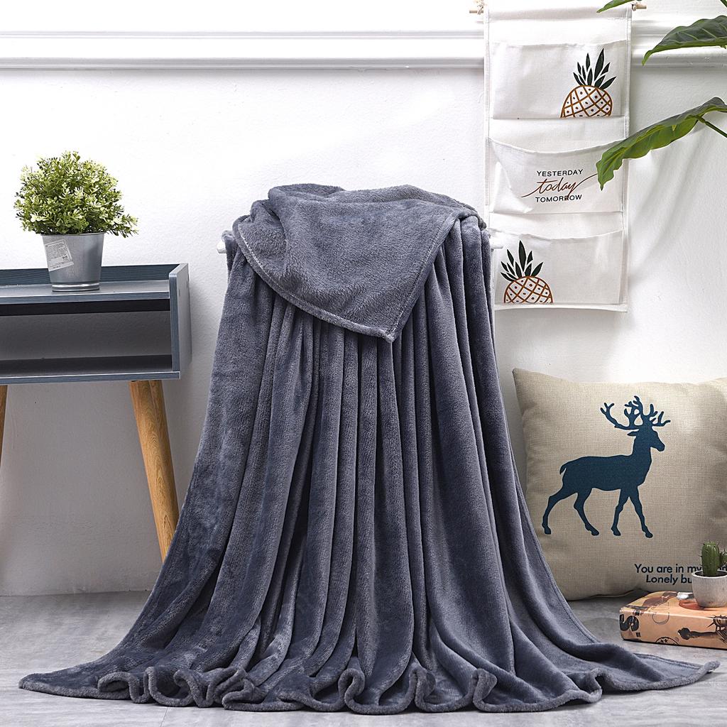 Fleece Blanket Throw Blanket - Solid Lightweight Blankets For Sofa, Couch, Bed Camping Travel Super Soft Cozy Microfiber Blanket