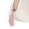 Franc Franc Japan Heart Patch Satin Pouch S Ivory