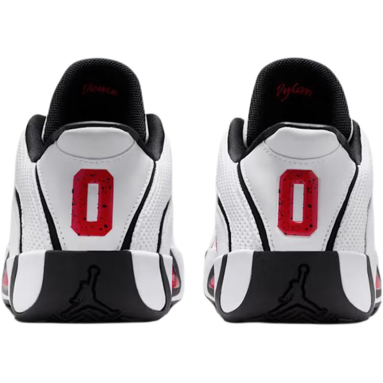 Jordan Tatum 4 Low top Παιδικά Παπούτσια Μπάσκετ Λευκό Μαύρο Κόκκινο Εφήβων HQ4611-101