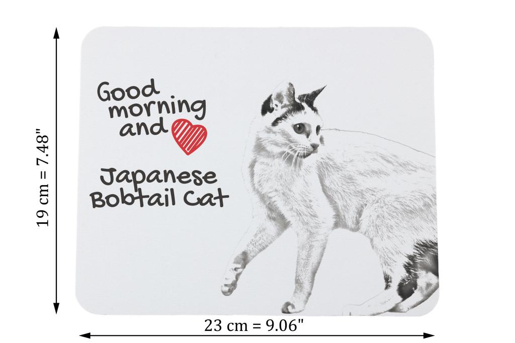 Bobtail Japonês - Mouse pad com estampa, pad de gato personalizado, gadget único para um trabalhador de escritório da marca Art-Dog