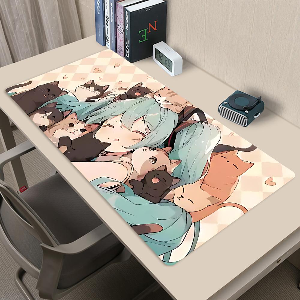 HHatsune MMiku Mauspads Mauspads Neuheiten Großes Gaming-Mauspad L XL XXL Gamer-Mauspad Größe Für Tastaturen Matte