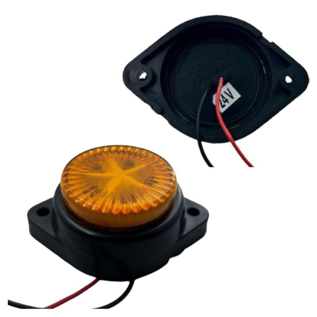 6PCS LED Trailer Marker Lights 24V Waterproof Amber Chicken Lights Universal Side Clearance Lamps for Semi Truck Freightliner Cargo