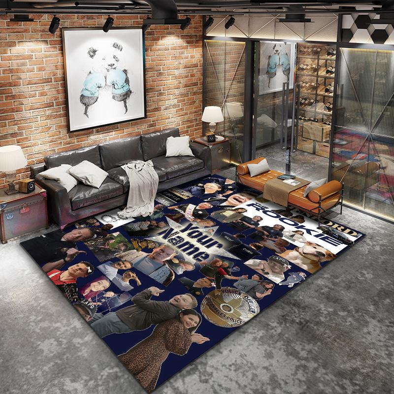 The Rookie Custom Name Carpet Rug For Living Room Bedroom Home Sofa Decoration Kids Play Nonslip Floor Mat