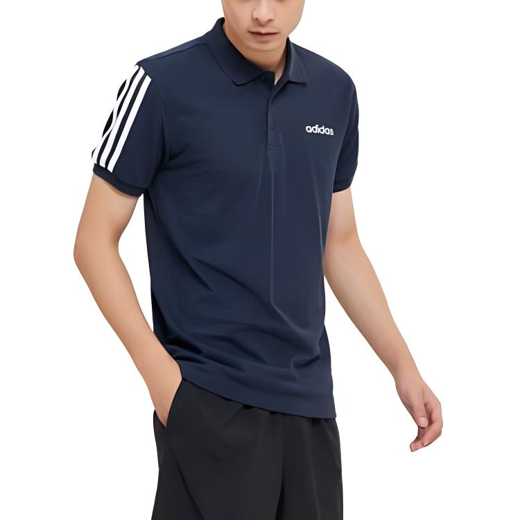 Adidas 3 Stripes Outlets Polo Shirt Men's Legend Ink EJ0925
