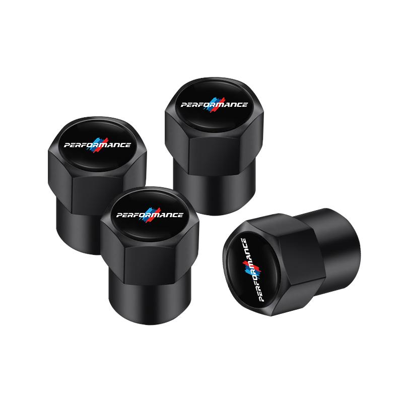 4PCS Metal Tire Valve Caps Car Tyre Dust Covers Accessories For BMW Performance F30 X3 X5 X7 E28 E90 E93 GT G30 G11 Series i3 i4