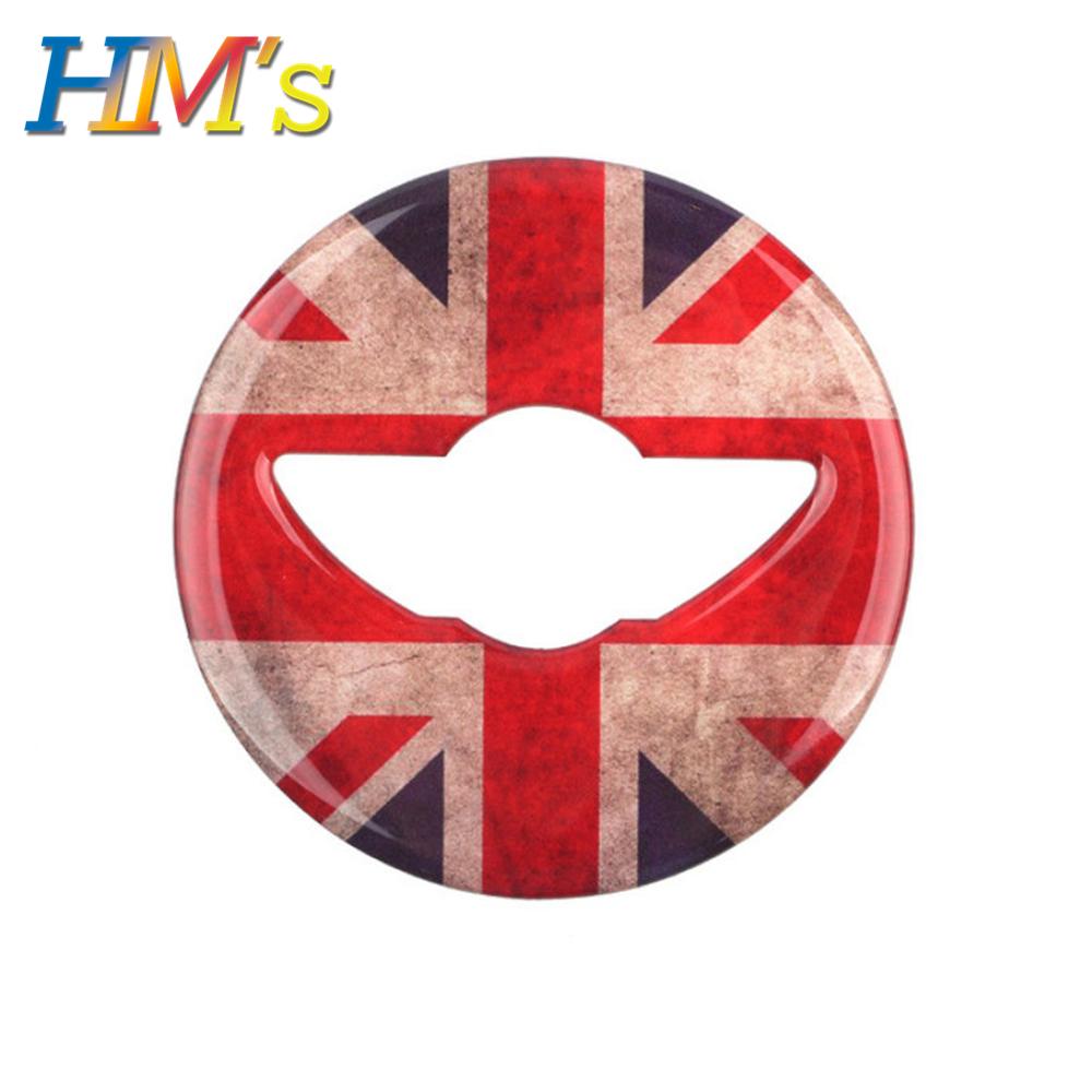 For Mini Countryman F60 Car Steering Wheel Center Decals Sticker Styling Accessories for Mini Cooper F56 F55 F57 for Clubman F54