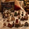 Halloween Mantel Decor 24 Days Advent Calendar 2026, Mini Highland Cow/Horse/Dog Figures Christmas Countdown Home Calendar, 2D Acrylic Hanging