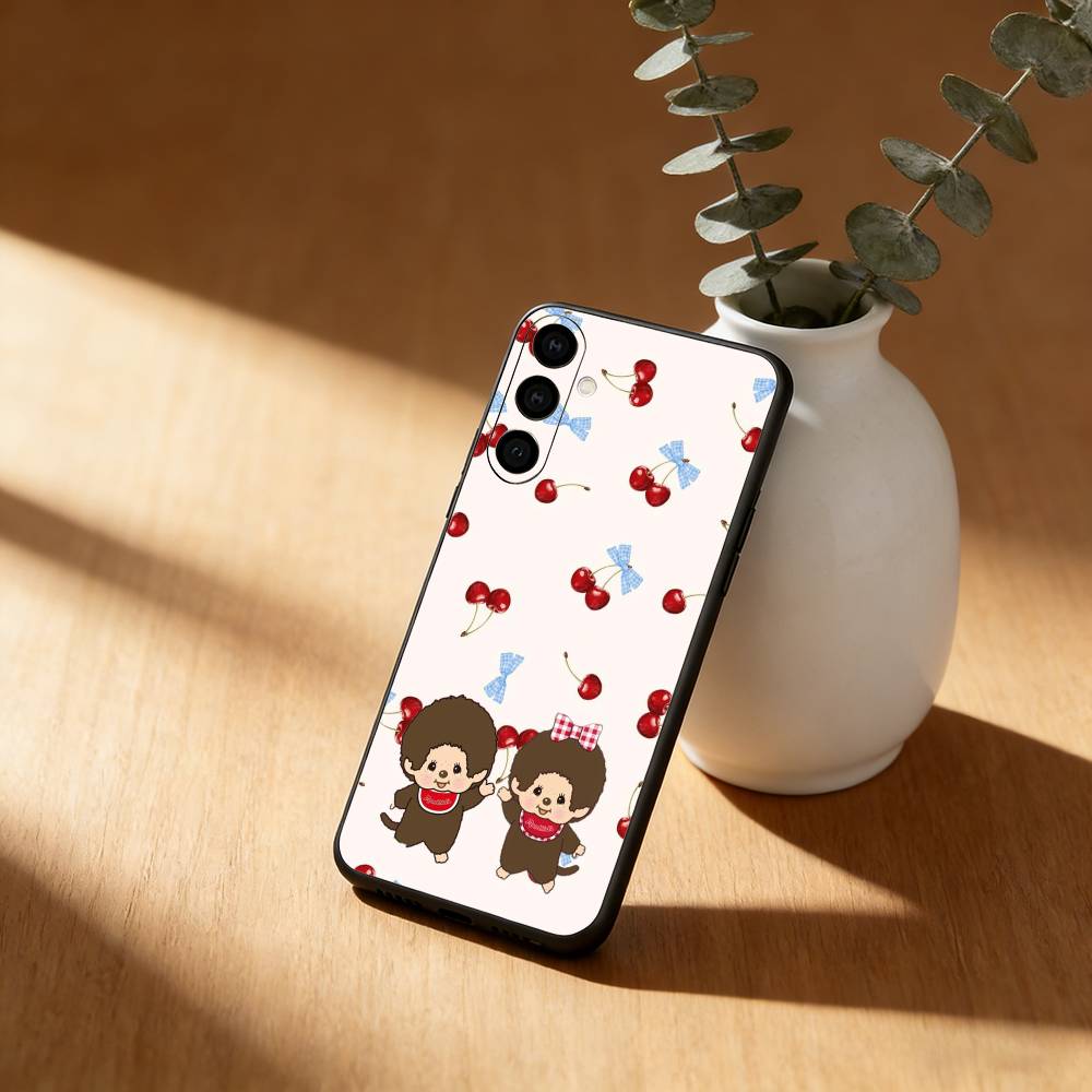 

Cartoon M-Monchhichis Phone Case For Samsung Galaxy A20,21s,22,31,32,52,53,72,73,80,91 Soft Black Shell Samsung a22 4g