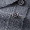 Knitted Breathable Spring/summer Men's Short-sleeved T-shirt with Mulberry Silk and Cashmere