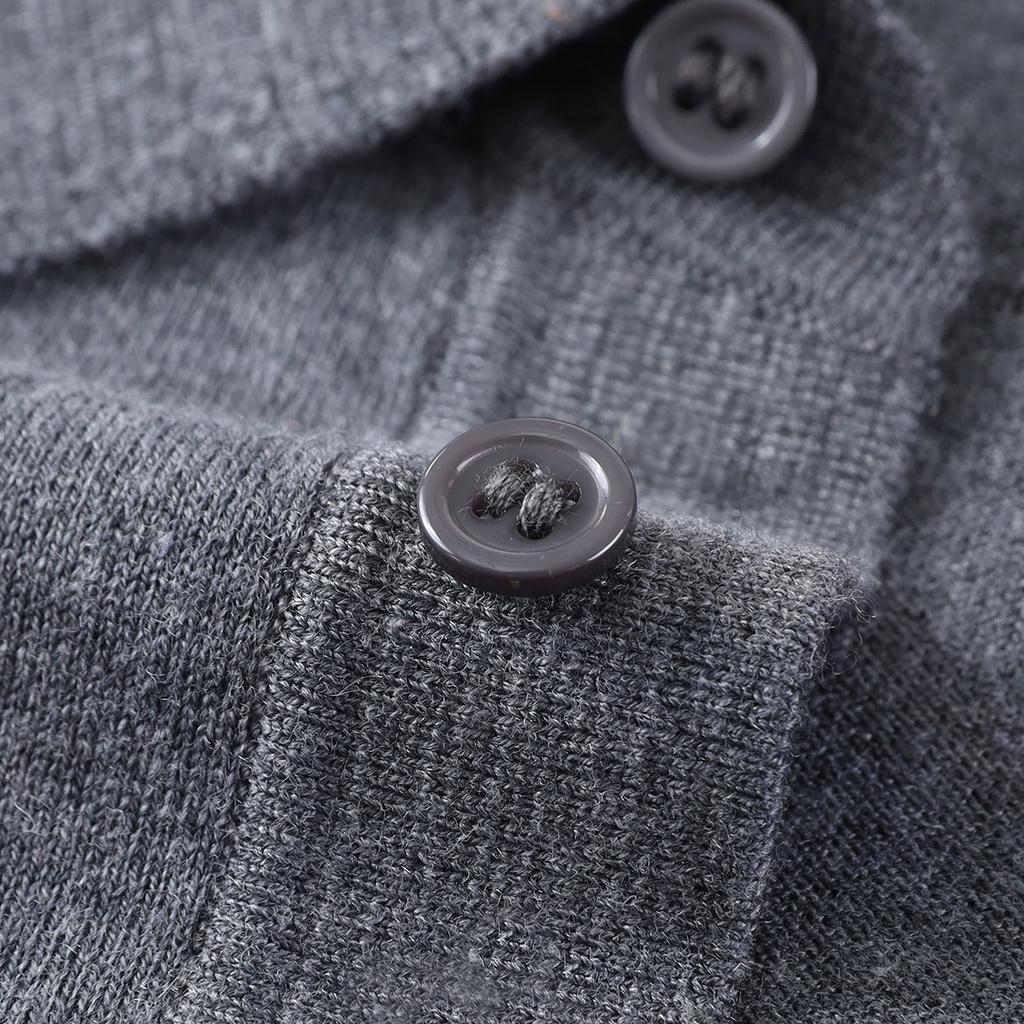 Knitted Breathable Spring/summer Men's Short-sleeved T-shirt with Mulberry Silk and Cashmere