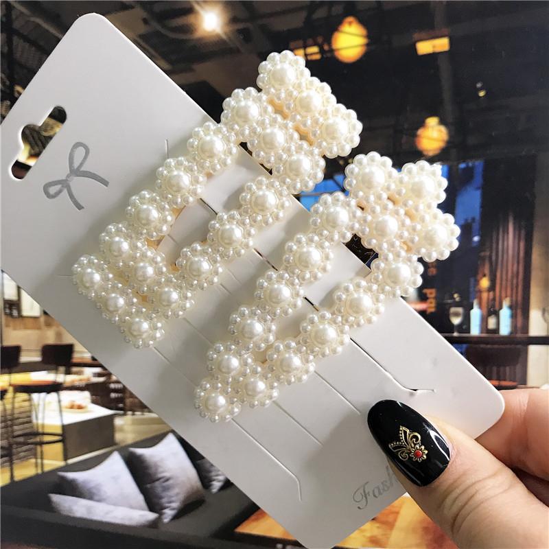 

Модная акриловая заколка для волос для женщин, девочек, набор заколок, жемчужные заколки, корейские геометрические аксессуары для волос, детская заколка