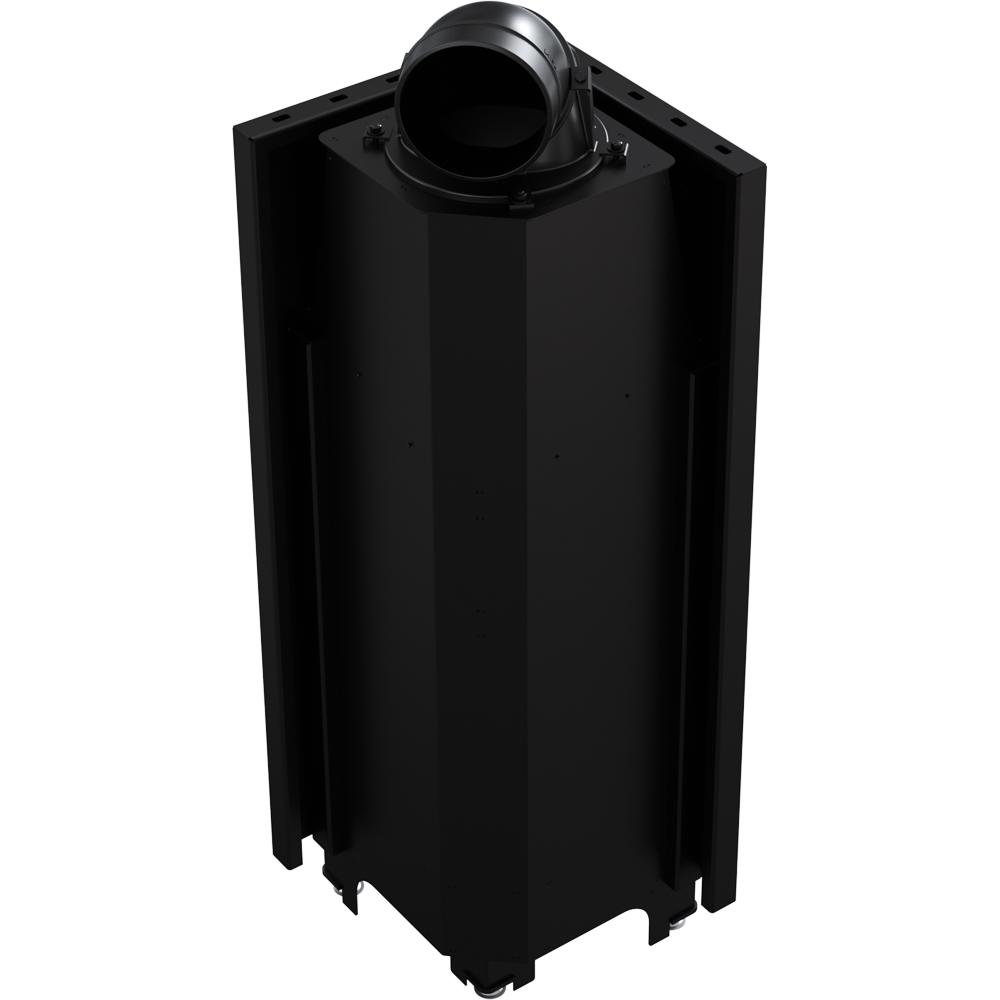 Steel fireplace KRATKI MBN right 10 kW Ø 200