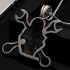 Rocker Skull Head & Wrench Tools Pendant Necklace for Men Women Stainless Steel Male Jewellery Men's Pendants Gift for Boyfriend