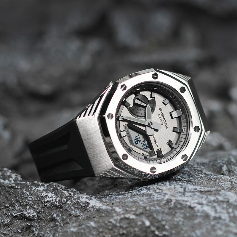 Casio Custom Collection GM 2100MF 5A Electronic Movement Resin Strap Watch Unisex GM-2100MF-5A(Watch4--)
