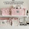 Quilted Storage Basket Square Cosmetics Snacks Organizer New Storage Box  Home Decoration