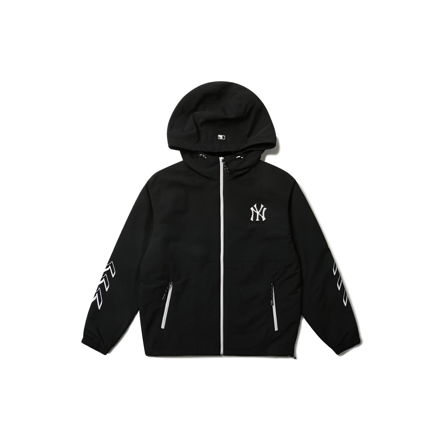 MLB Base Logo Jackets Unisex Black Hooded Moderate Other 31JPU5131-50L M