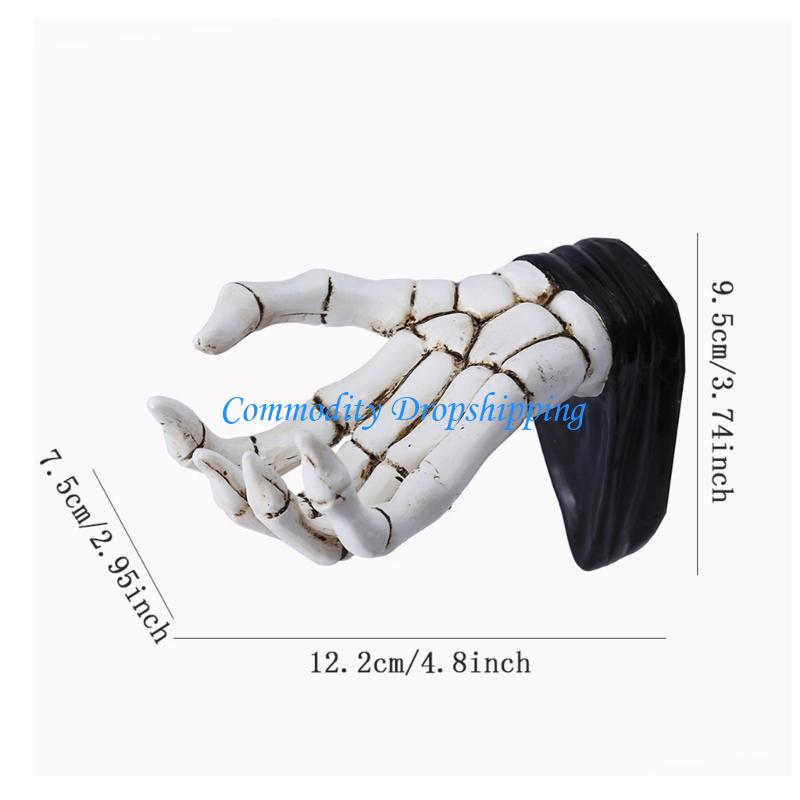 Y5JC Multifunctional Skeleton Hand Wall Hook for Key and Bracelets Hanging Ornament