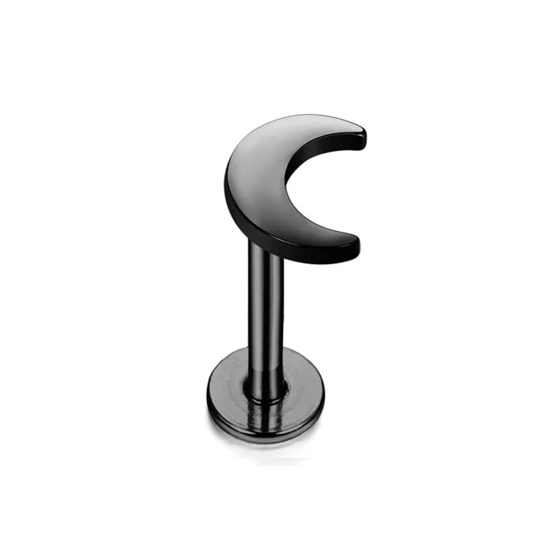 Bobisty 1pc Tragus Piercing Jewelry for Women Men Helix Cartilage Conch Earring Nose Stud Stainless Steel Medusa Labret Lip Ring