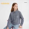 Balabala Girls' Long-Sleeve Cotton Blend Shirt